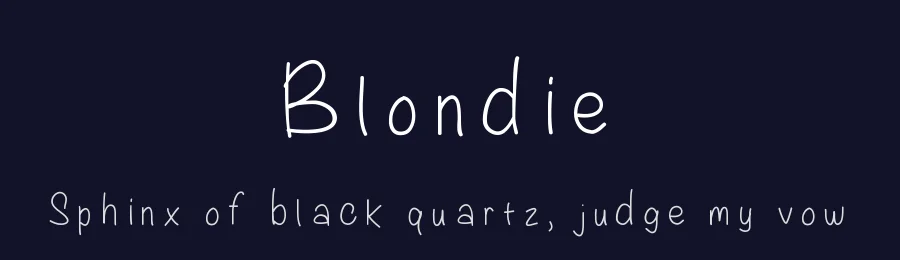 Blondie by Laurenawrecksus — Script Handwritten Font — thumbnail 2