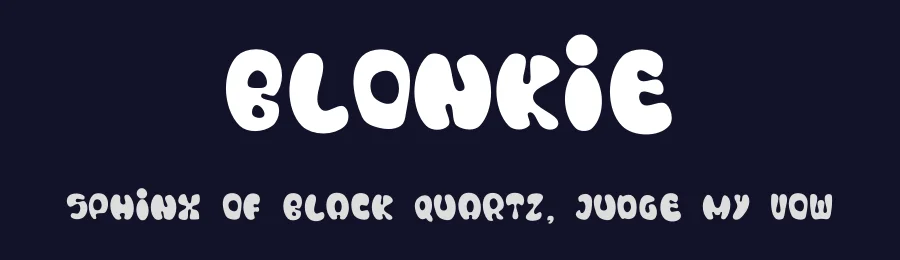 Blonkie by Kurnia Setyadi — Decorative Font — thumbnail 2