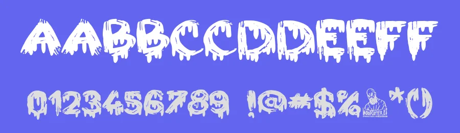 Blood 4 the People by Woodcutter — Decorative Font — thumbnail 3