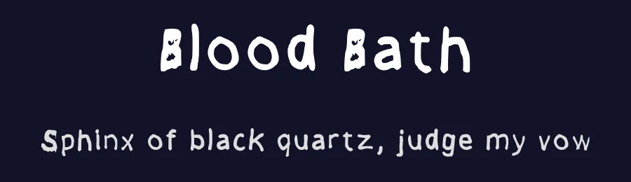Blood Bath by FontManMaker — Decorative Font — thumbnail 2