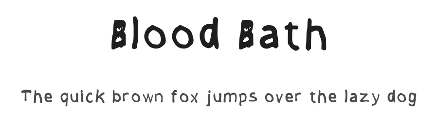 Blood Bath by FontManMaker — Decorative Font