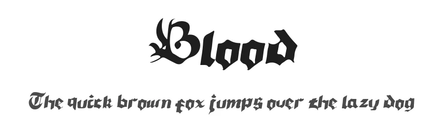 Blood by Delipensil — Blackletter Font