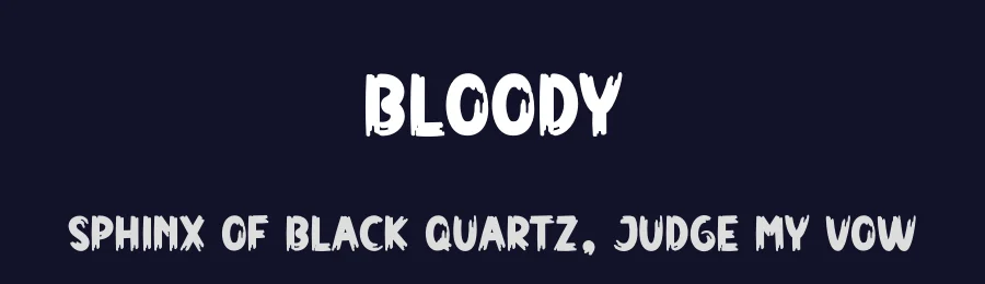 Bloody by Andi Moz — Decorative Font — thumbnail 2