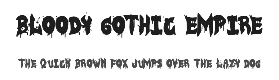 Bloody Gothic Empire by Woodcutter — Decorative Font