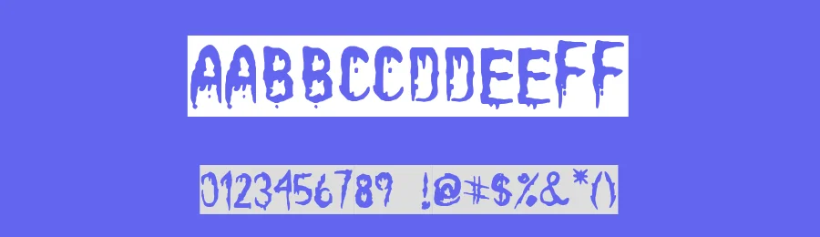 Bloody Winter by Woodcutter — Decorative Font — thumbnail 3