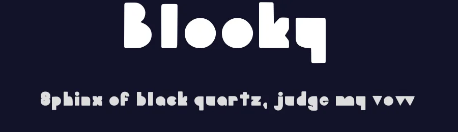Blooky by Jeremy Edelblut — Decorative Font — thumbnail 2