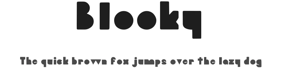 Blooky by Jeremy Edelblut — Decorative Font