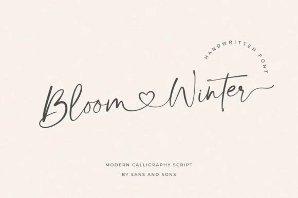 Bloom Winter Font by SansAndSons — Script Handwritten Font