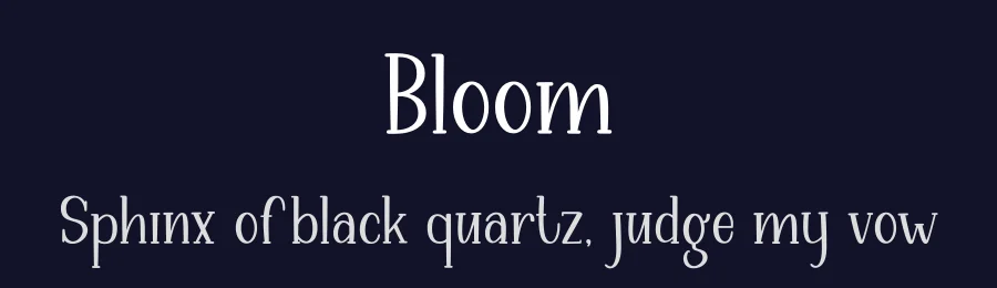 Bloom by Graphix Line Studio — Decorative Font — thumbnail 2