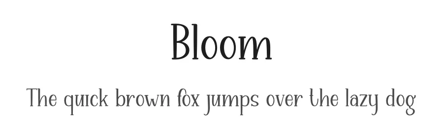 Bloom by Graphix Line Studio — Decorative Font