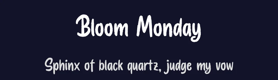 Bloom Monday by Letterhend Studio — Decorative Font — thumbnail 2