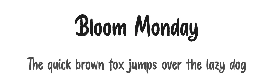 Bloom Monday by Letterhend Studio — Decorative Font