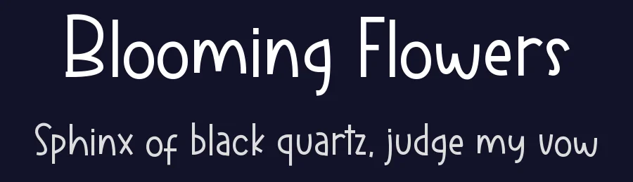 Blooming Flowers by ONG Type — Decorative Font — thumbnail 2