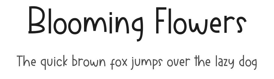 Blooming Flowers by ONG Type — Decorative Font