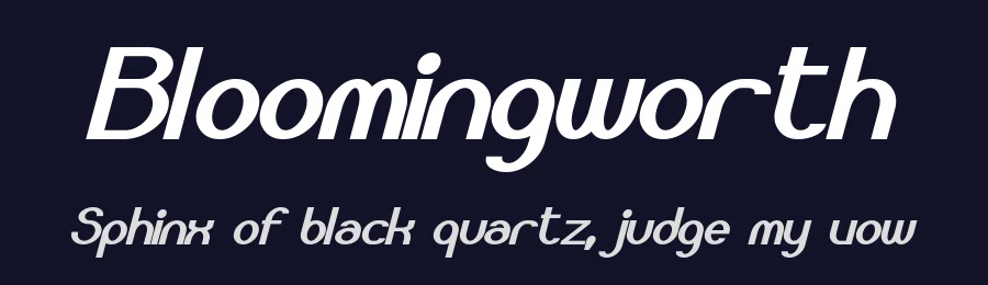 Bloomingworth by Pixel Sagas — Decorative Font — thumbnail 2