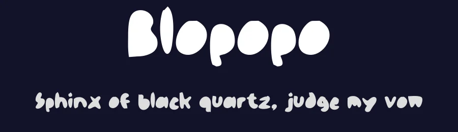 Blopopo by hati — Decorative Font — thumbnail 2