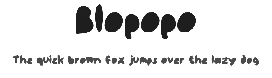 Blopopo by hati — Decorative Font