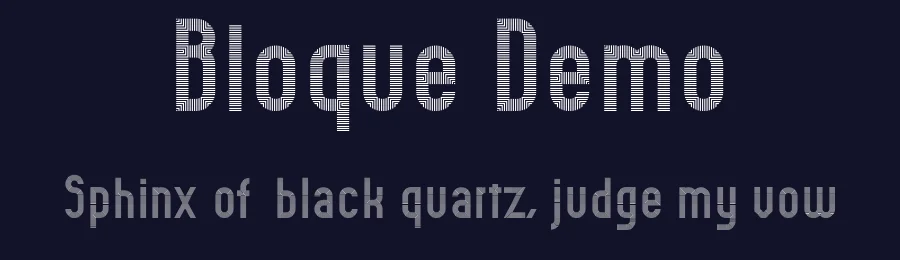 Bloque Demo by ClaudeP — Dingbats Font — thumbnail 2