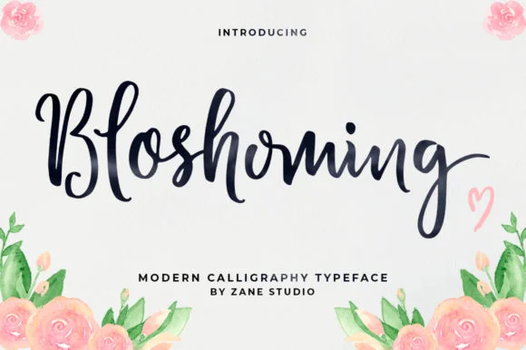 Bloshoming Font by Zane Studio — Serif Font