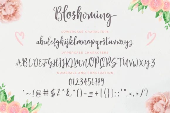 Bloshoming Font by Zane Studio — Serif Font — thumbnail 5