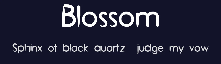 Blossom by Asif Mohammed — Decorative Font — thumbnail 2