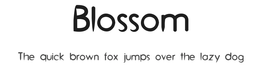 Blossom by Asif Mohammed β Decorative Font