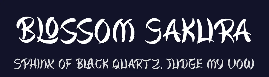 Blossom Sakura by Denustudios — Decorative Font — thumbnail 2