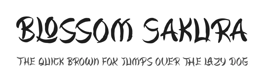 Blossom Sakura by Denustudios — Decorative Font