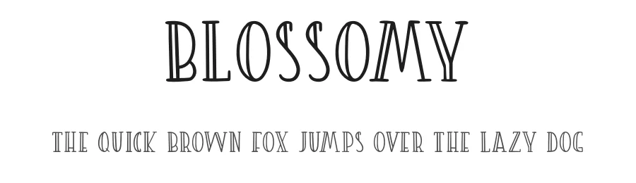 Blossomy by LoveSVG — Decorative Font