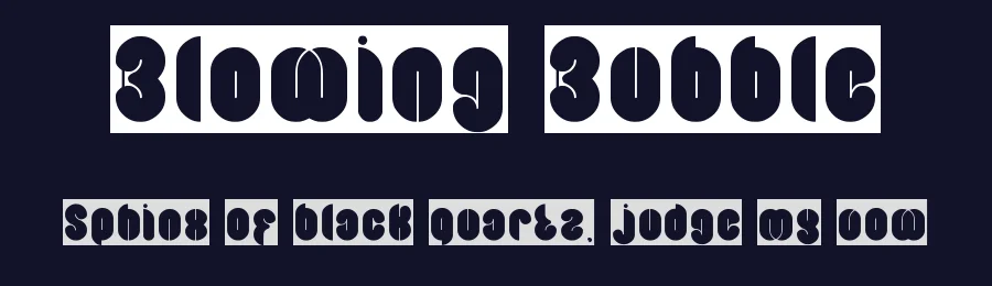 Blowing Bubble by weknow — Decorative Font — thumbnail 2