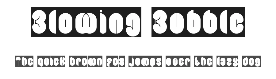 Blowing Bubble by weknow — Decorative Font