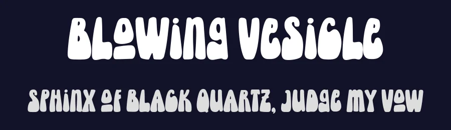 Blowing Vesicle by Letterhend Studio — Decorative Font — thumbnail 2