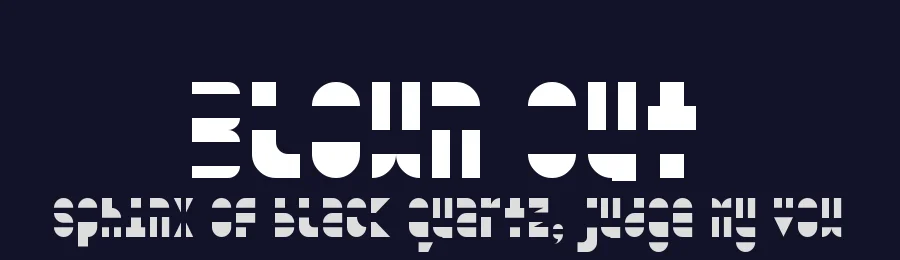 Blown Out by Symbiotic Design — Decorative Font — thumbnail 2