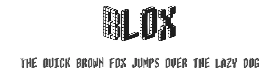 Blox by Ænigma — Display Font