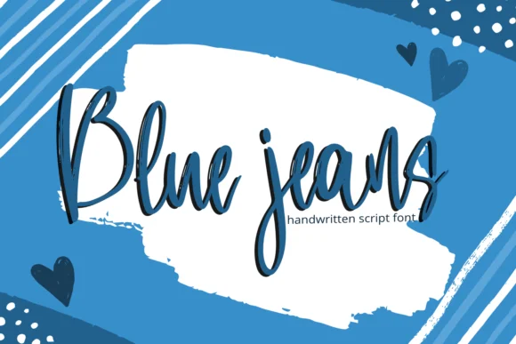 Blue Jeans Font by Creative Zone by Creative Zone — Script Handwritten Font
