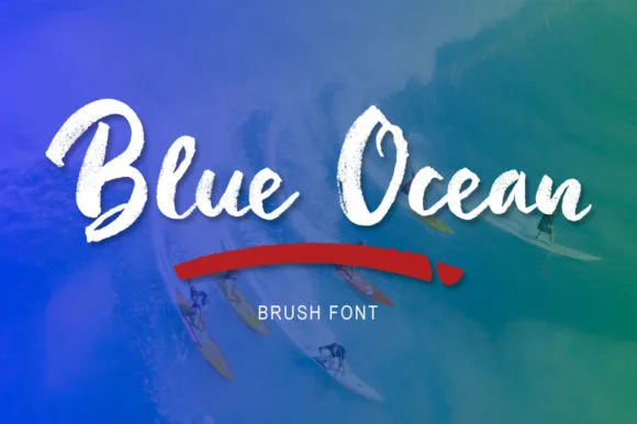 Blue Ocean Font by masinong — Script Handwritten Font