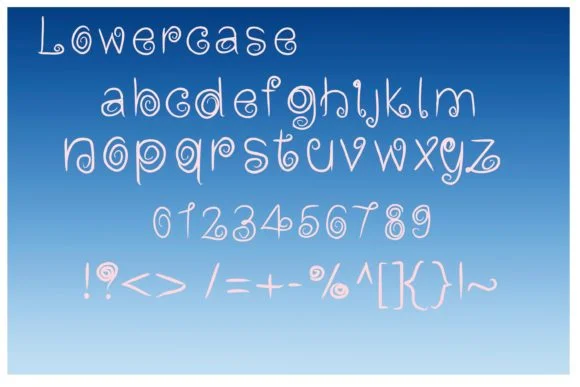Blue Sky Font by PJ Fonttein by PJ Fonttein — Script Handwritten Font — thumbnail 4