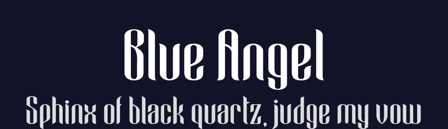 Blue Angel by Creative Media Lab — Decorative Font — thumbnail 2