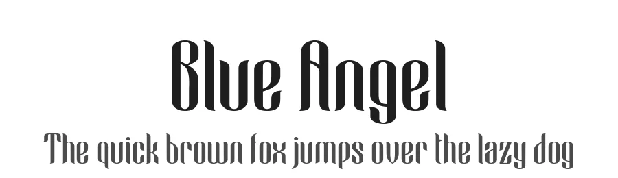 Blue Angel by Creative Media Lab — Decorative Font