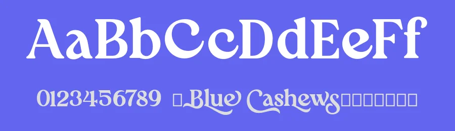Blue Cashews by Aluyeah Studio — Serif Font — thumbnail 3