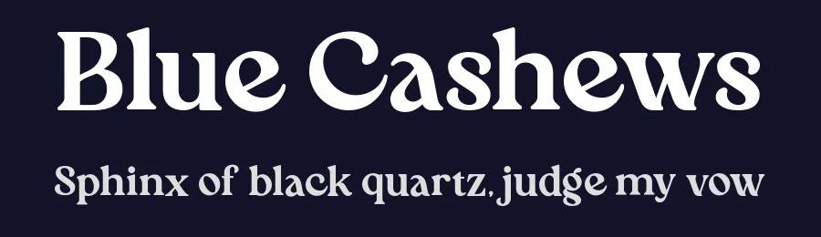 Blue Cashews by Aluyeah Studio — Serif Font — thumbnail 2