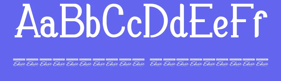 Blue Denim by Edric Studio — Decorative Font — thumbnail 3