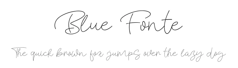 Blue Fonte