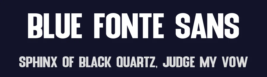 Blue Fonte Sans by Khurasan — Sans Serif Font — thumbnail 2