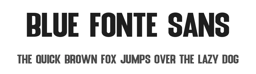 Blue Fonte Sans by KhurasanΒ β Sans Serif Font