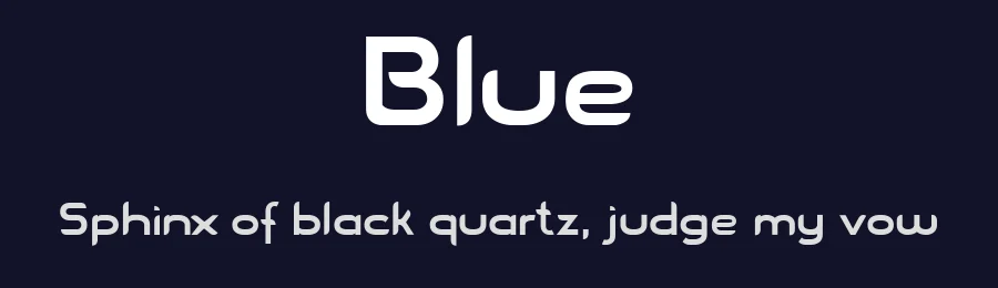 Blue by Victoria Pasin — Display Font — thumbnail 2