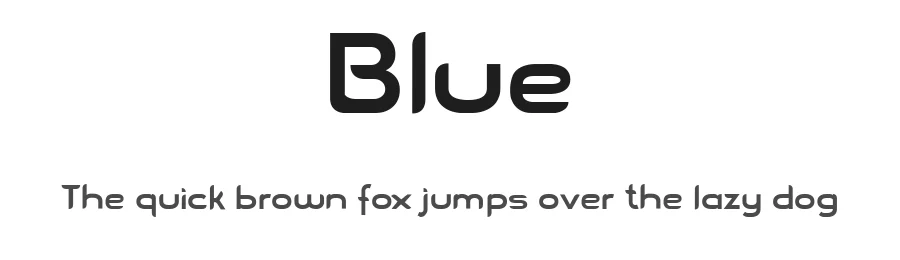Blue by Victoria Pasin — Display Font