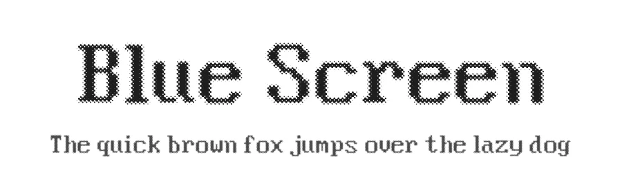 Blue Screen by Billy Argel Fonts ยฎ โ Display Font