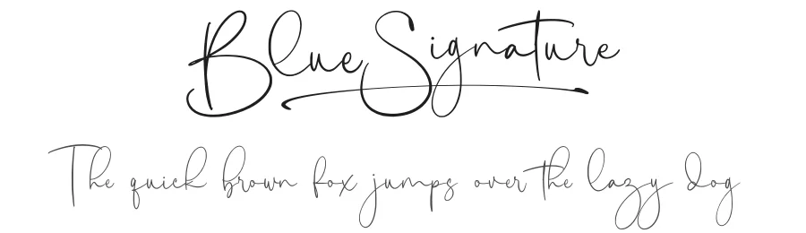 Blue Signature