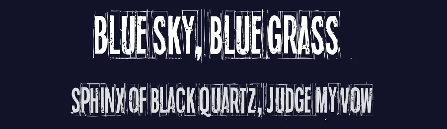 Blue sky, blue grass by Juha Korhonen — Decorative Font — thumbnail 2